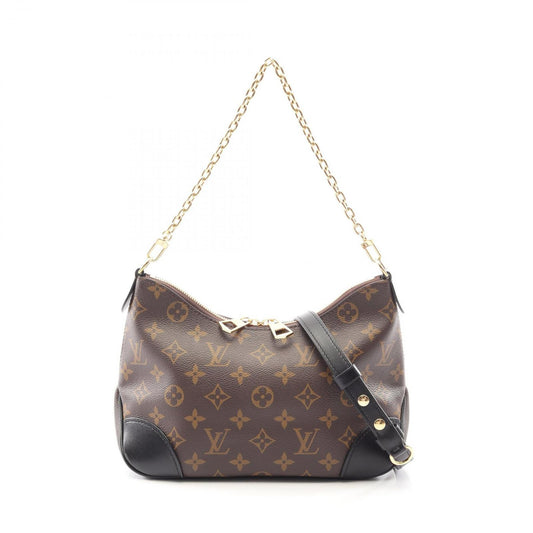 Louis Vuitton Handbag NM Monogram Noir 2-Way Canvas Leather Boulogne NM