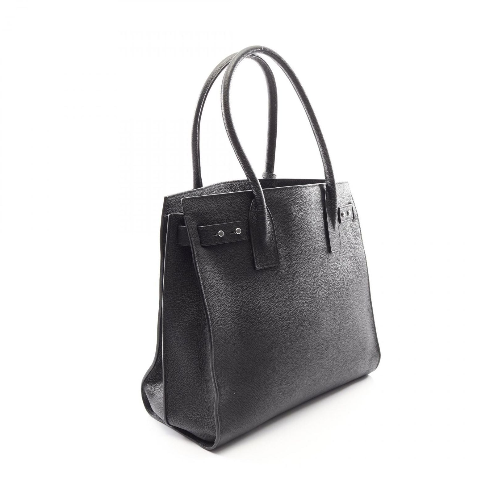 Saint Laurent Paris Tote Sac de Jour Small Black Leather — view 2