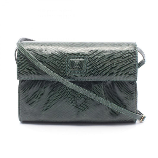 Gucci Shoulder Bag Vintage Green Exotic Leather