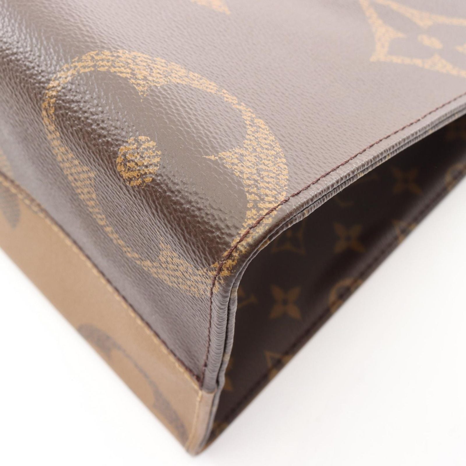 Louis Vuitton Tote On The Go Monogram Giant Reverse 2-Way Canvas Leather — view 7