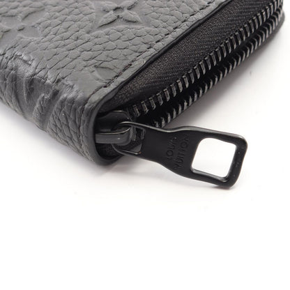 Louis Vuitton Round Wallet Zippy Horizontal Taurillon Monogram Noir Leather — view 8
