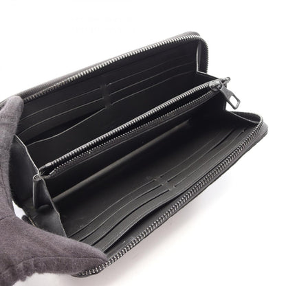 Louis Vuitton Round Wallet Zippy Horizontal Taurillon Monogram Noir Leather — view 3