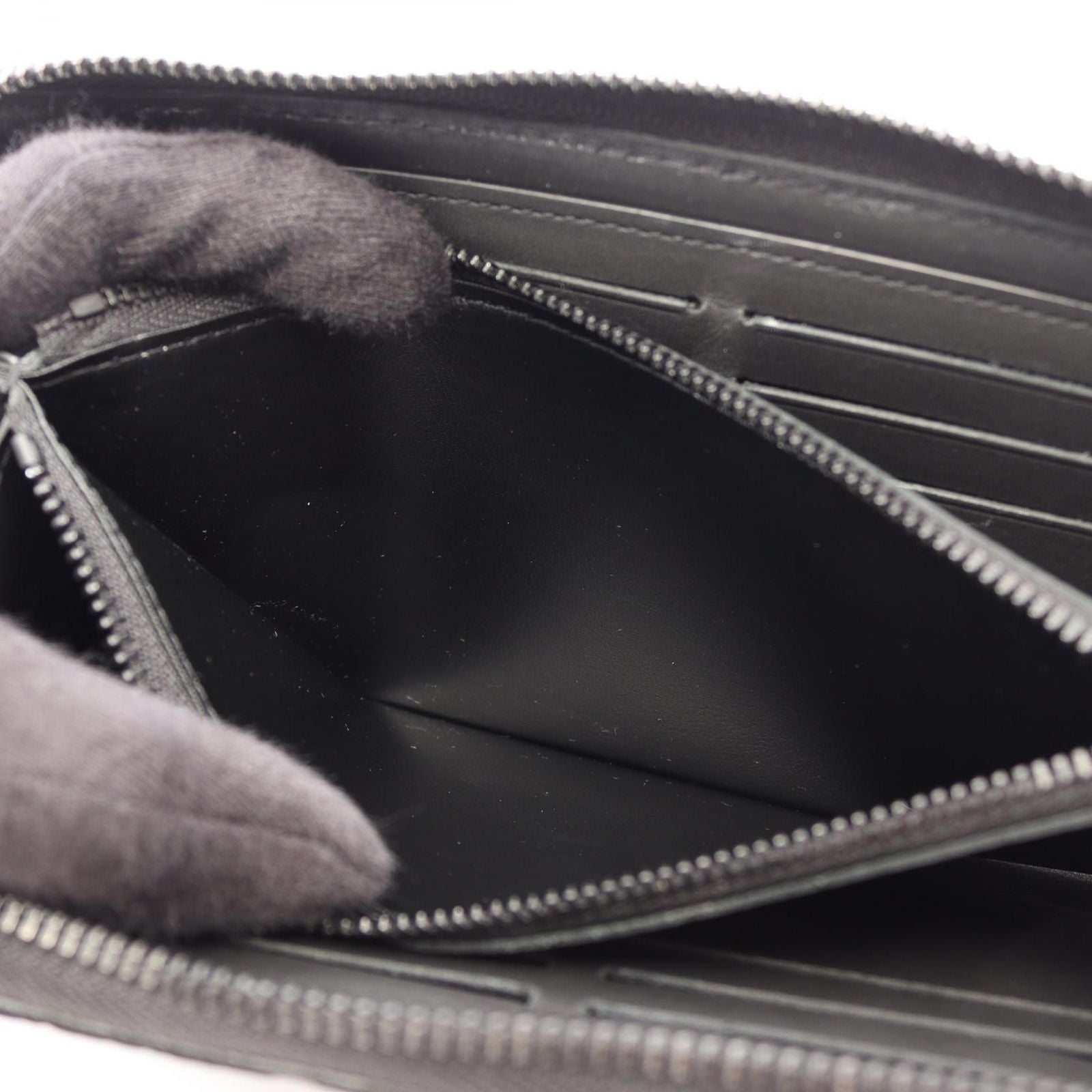 Louis Vuitton Round Wallet Zippy Horizontal Taurillon Monogram Noir Leather — view 7