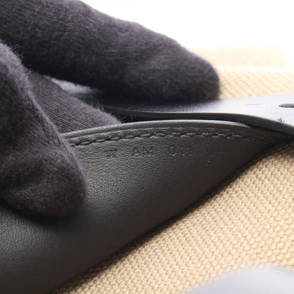 Hermes Tote Etriviere Pocket 27 Khaki Black Leather — view 5