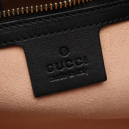 Gucci Handbag Nymphaea Bamboo 2-Way Black Leather Bambu Small Tote — view 4