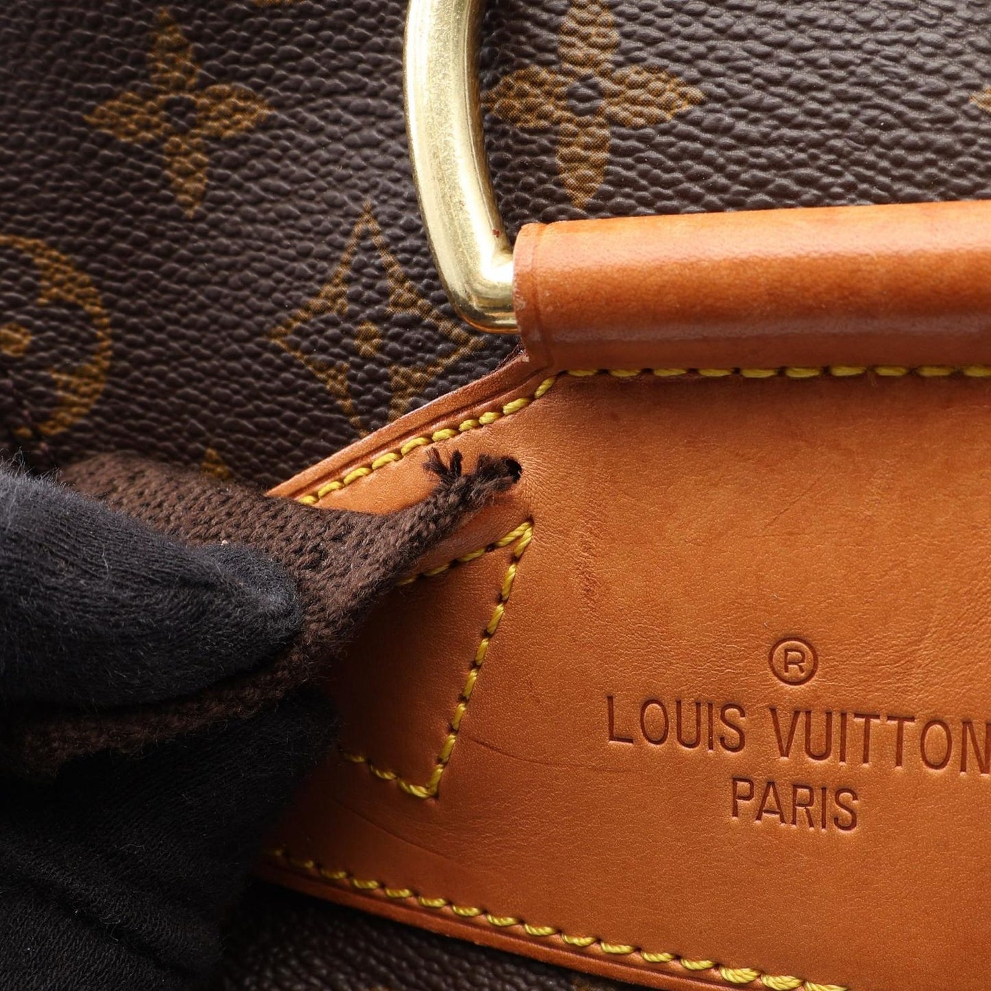 Louis Vuitton Backpack Montsouris GM Canvas Leather — view 6
