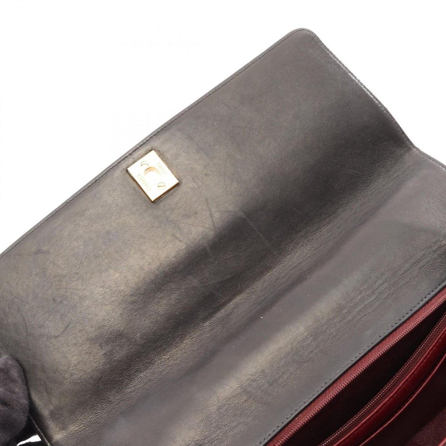 Chanel Handbag Mademoiselle Black Lambskin Top Handle — view 7