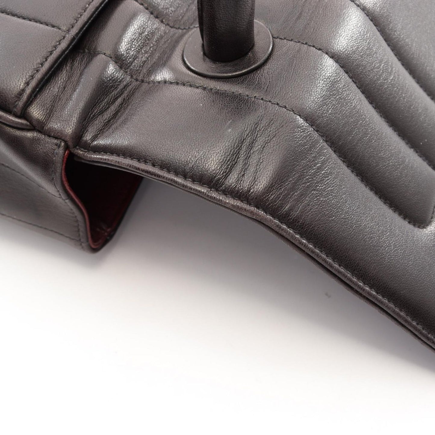 Chanel Handbag Mademoiselle Black Lambskin Top Handle — view 9