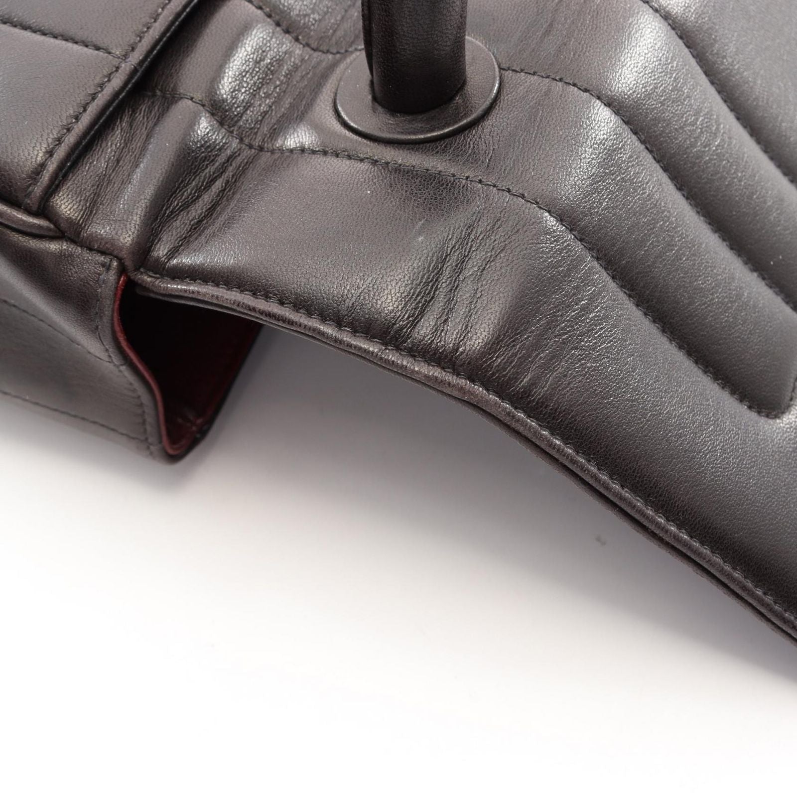Chanel Handbag Mademoiselle Black Lambskin Top Handle — view 9