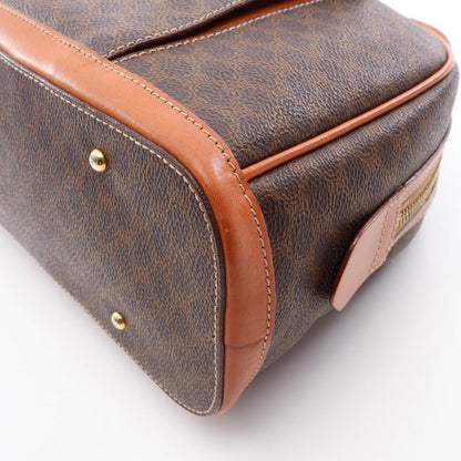 Celine Handbag Macadam Dark Brown Canvas Leather — view 7