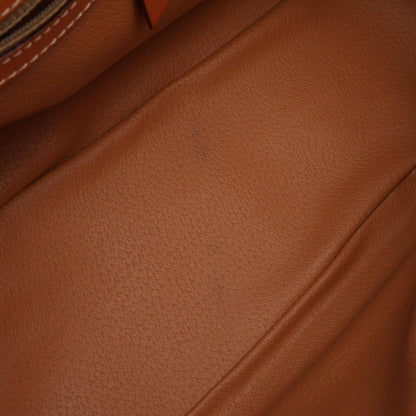 Celine Handbag Macadam Dark Brown Canvas Leather — view 5