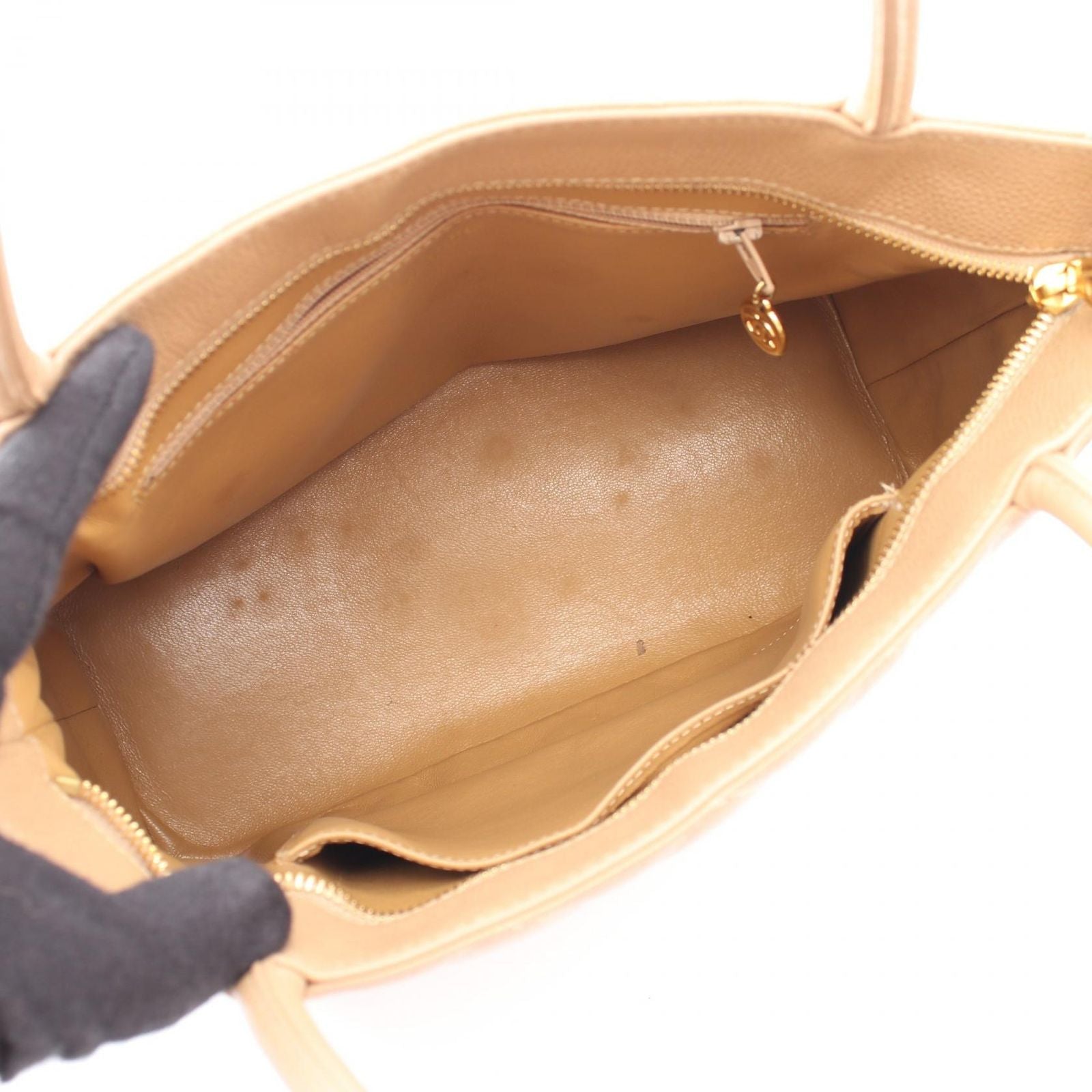 Chanel Tote Reissue Beige Caviar Leather — view 3