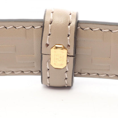 Fendi Belt FF Diamond Gold Reversible Black Beige Leather — view 4