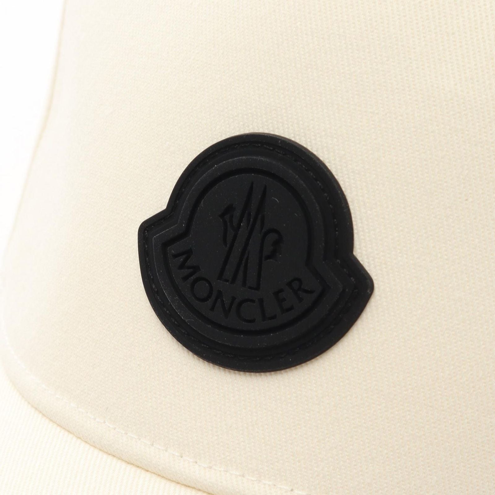 Moncler Cap Logo Patch Baseball White Cap — view 6