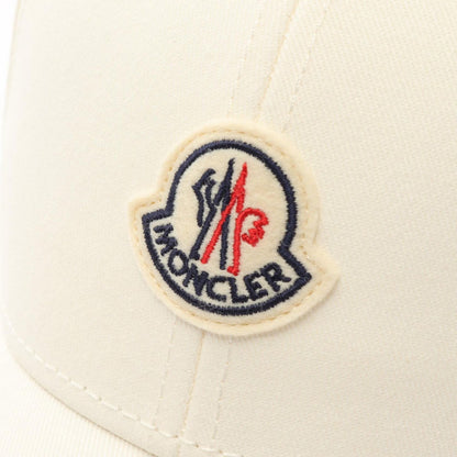 Moncler Cap Logo Patch Baseball White Cap — view 6