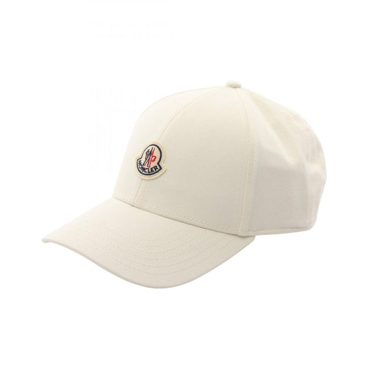 Moncler Cap Logo Patch Baseball White Cap