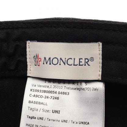 Moncler Cap Logo Embroidery Baseball Black Cap — view 4