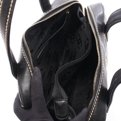 Chanel Handbag Wild Stitch Black Lambskin — view 3