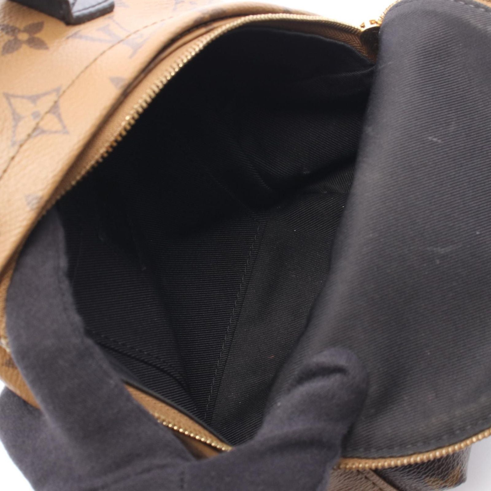 Louis Vuitton Backpack Palm Springs Mini Monogram Reverse Canvas Leather — view 3