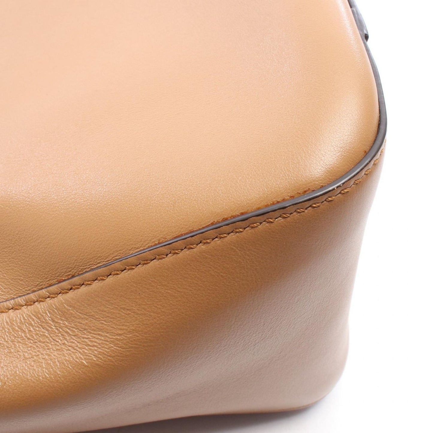 Fendi Handbag FF Tote Small 2-Way Camel Leather — view 5