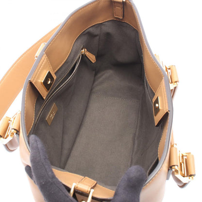 Fendi Handbag FF Tote Small 2-Way Camel Leather — view 3