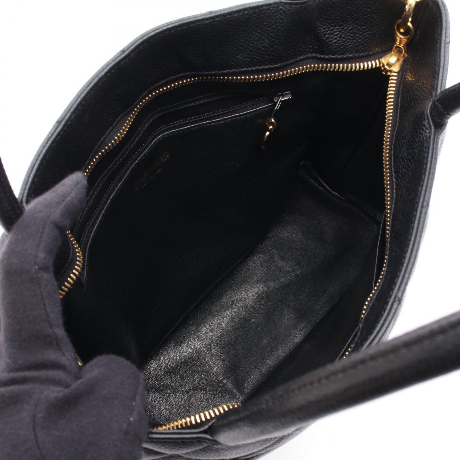 Chanel Tote Reissue Black Calf — view 3