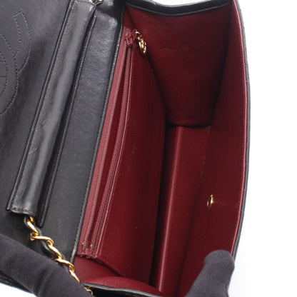 Chanel Shoulder Bag Quilted Black Lambskin Push Lock Chain — view 3