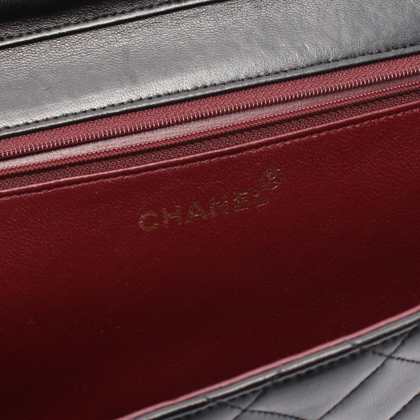 Chanel Shoulder Bag Quilted Black Lambskin Push Lock Chain — view 4