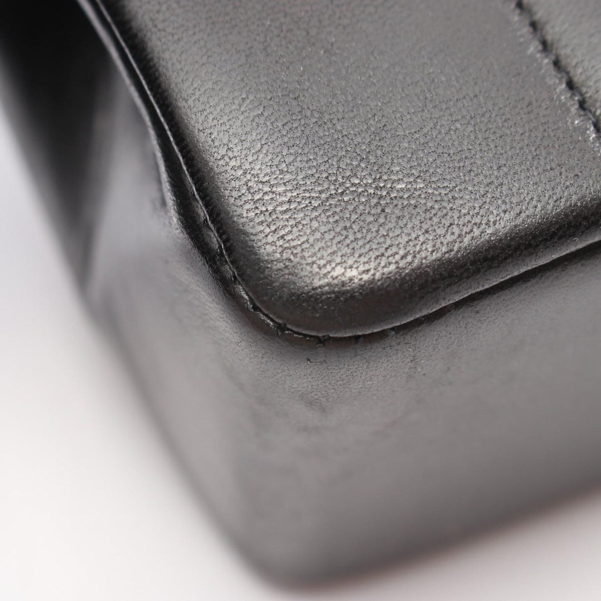 Chanel Shoulder Bag Mademoiselle Stitch Black Lambskin Chain — view 6