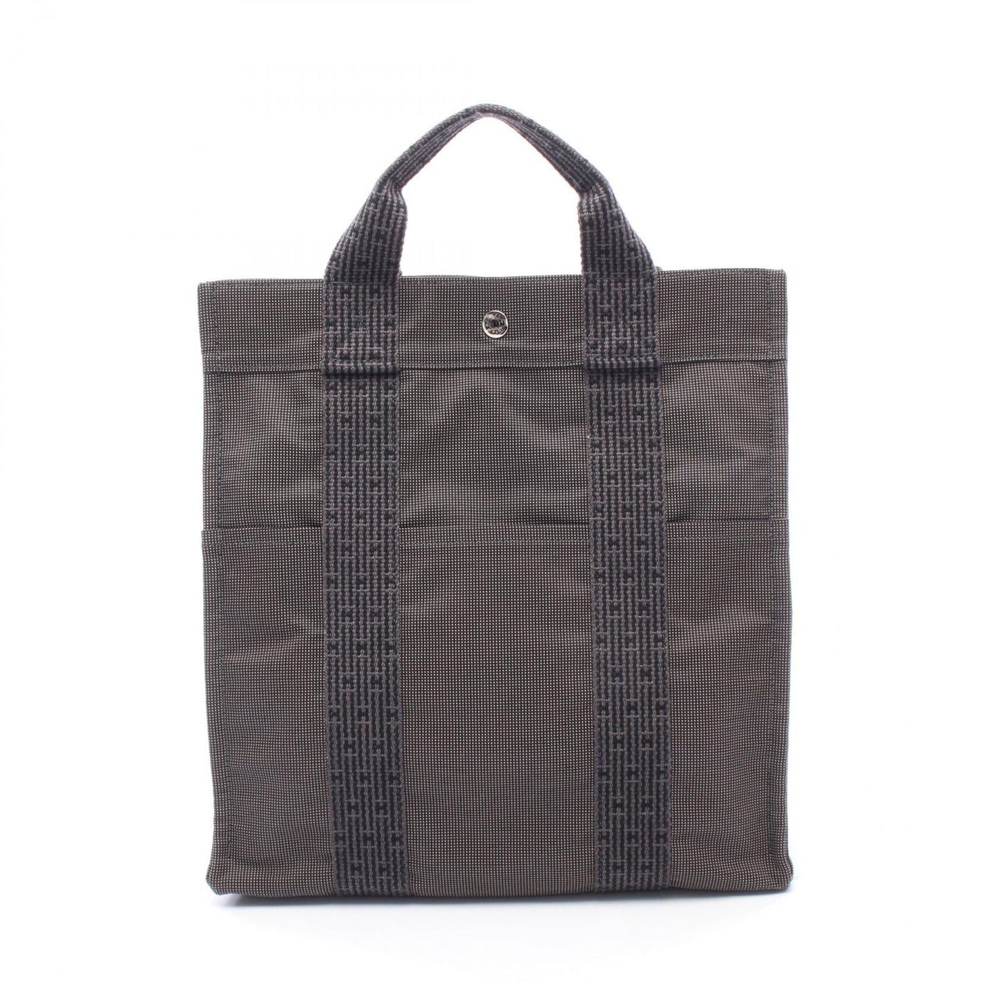 Hermes Backpack Her Line a Dos Gray Canvas