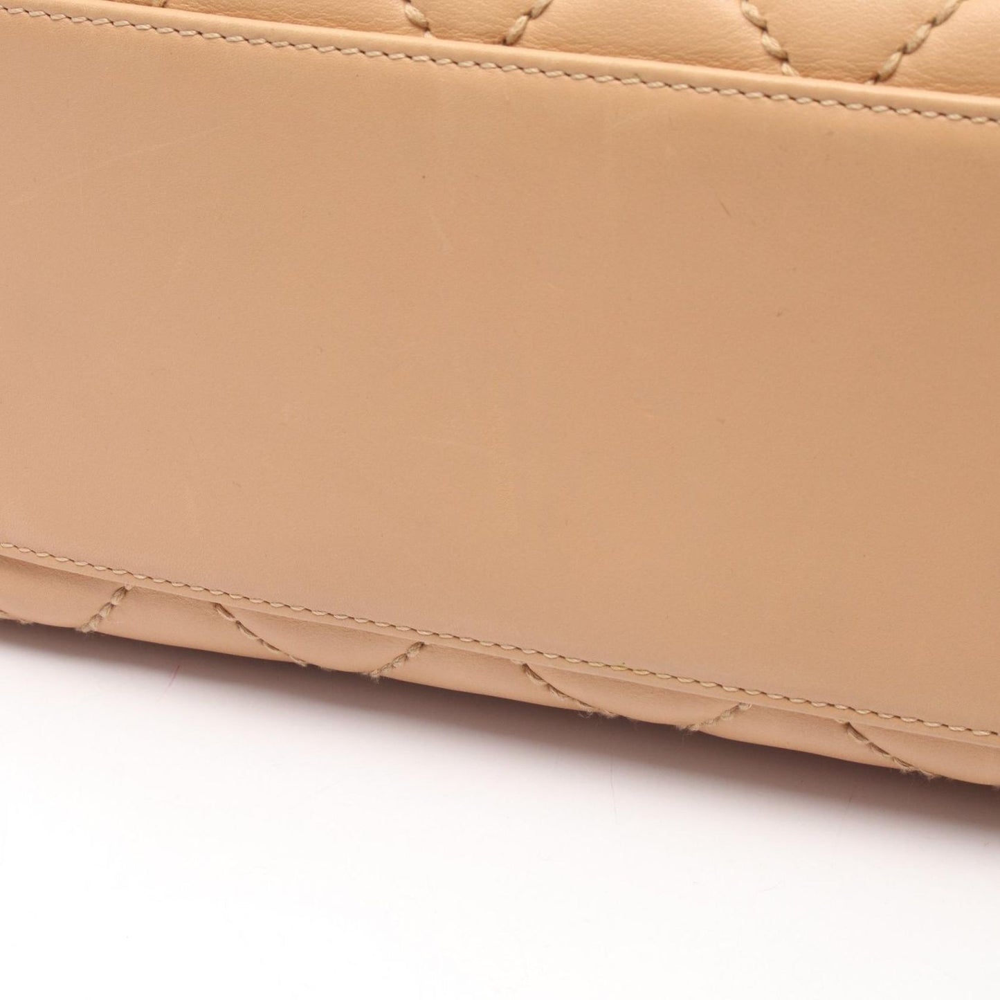 Chanel Handbag Wild Stitch Beige Leather — view 9