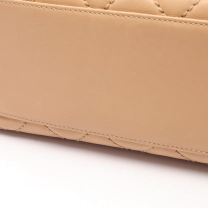 Chanel Handbag Wild Stitch Beige Leather — view 9