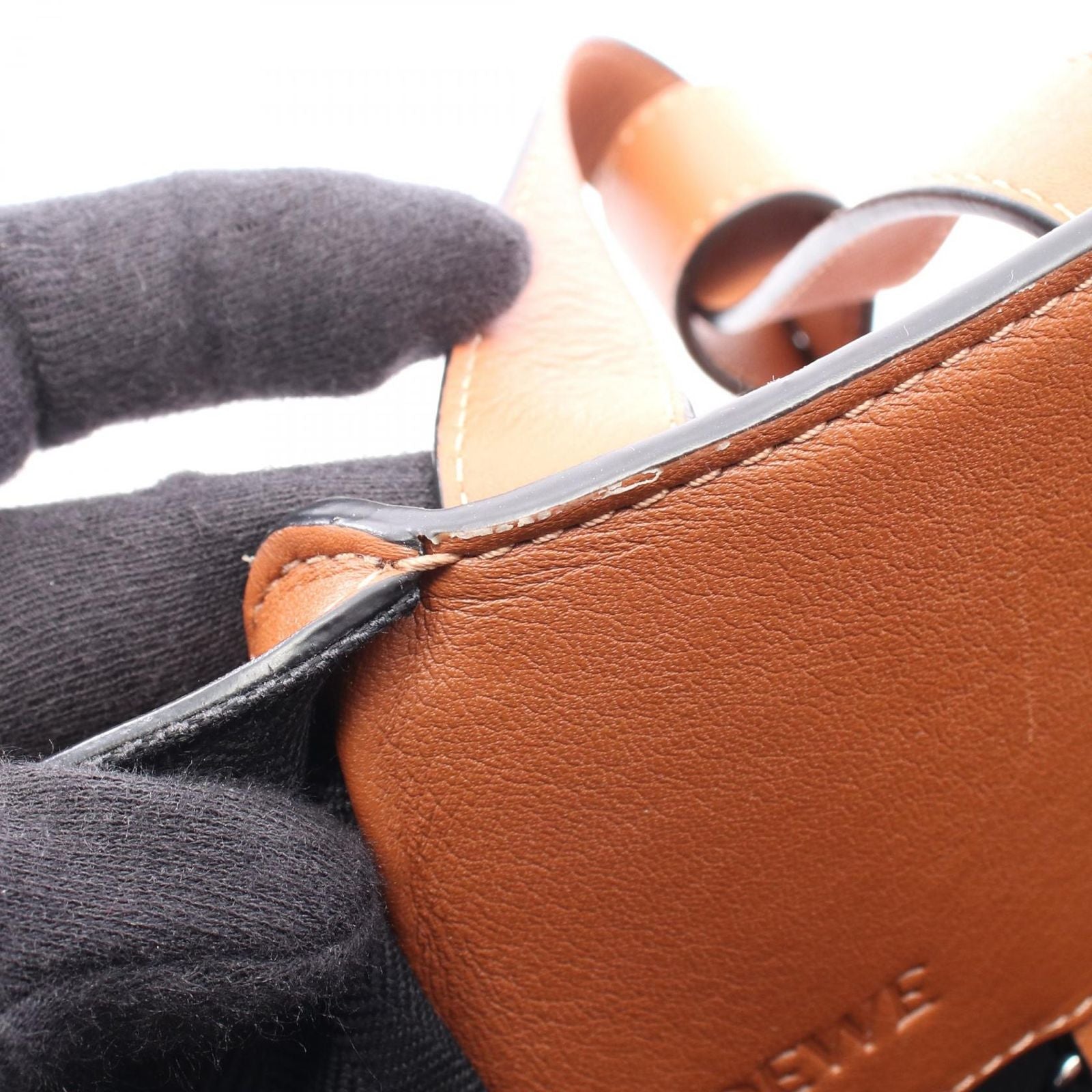 Loewe Handbag Hammock Small 2-Way Brown Leather — view 6