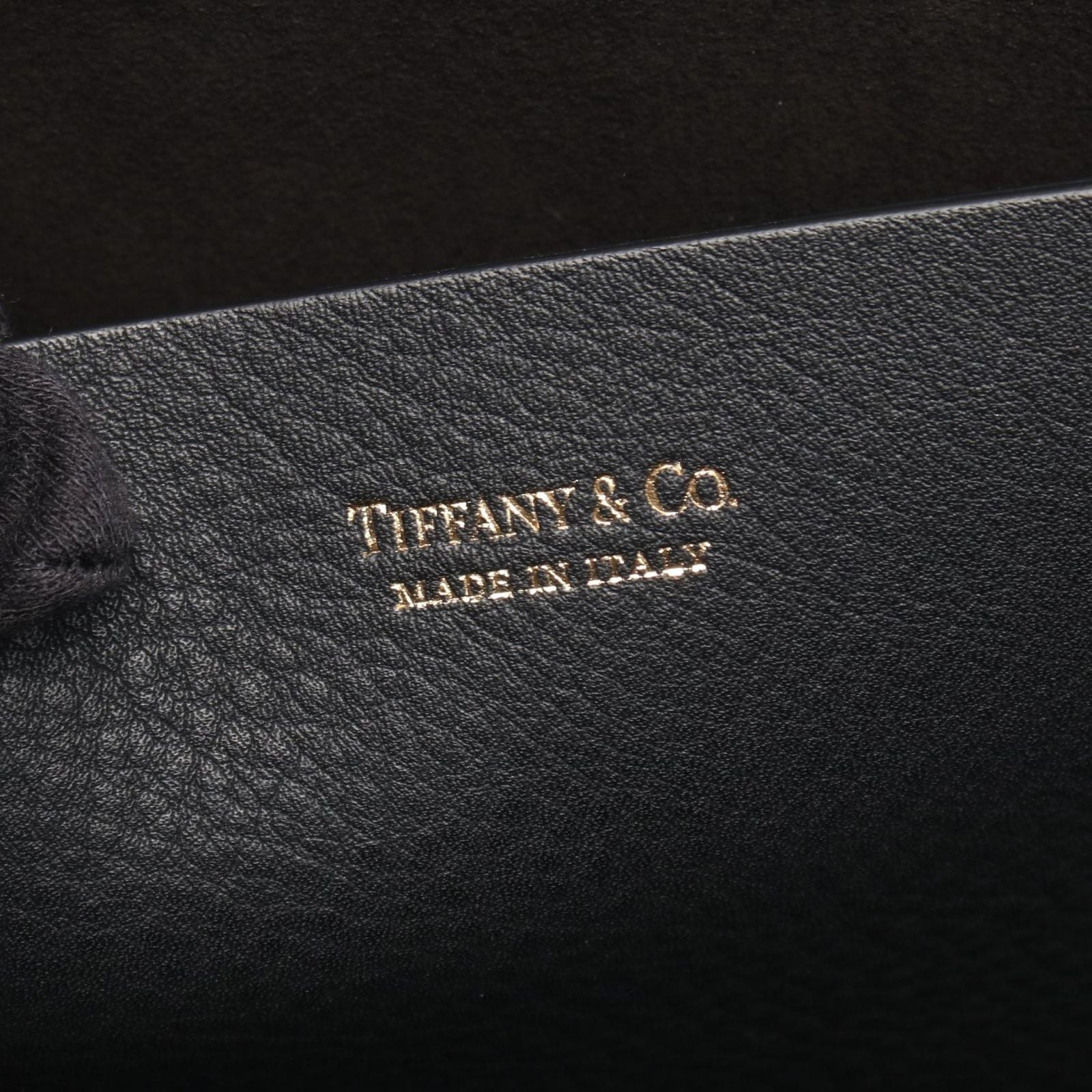 Tiffany & Co Tote Shopping Black Leather — view 4