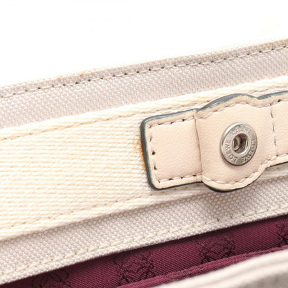 Loewe Tote Anagram 2-Way Light Gray Canvas Leather Handbag — view 5