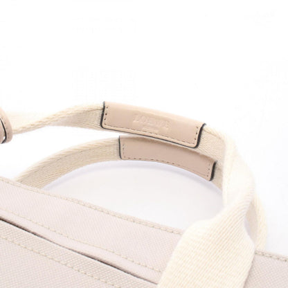 Loewe Tote Anagram 2-Way Light Gray Canvas Leather Handbag — view 8