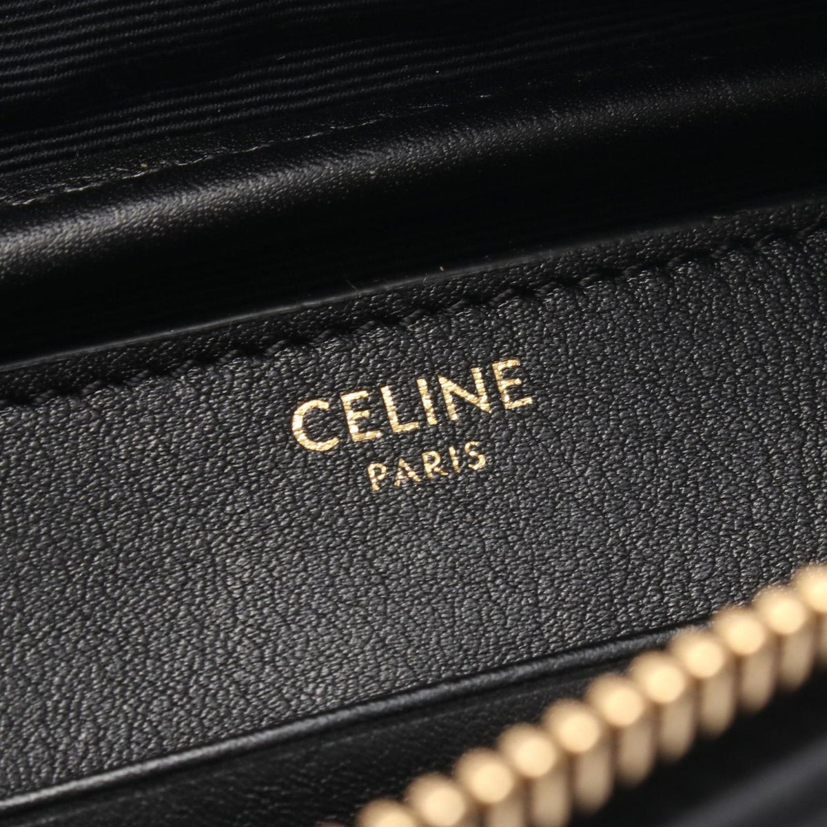 Celine Waist Bag C Charm Black Lambskin — view 4