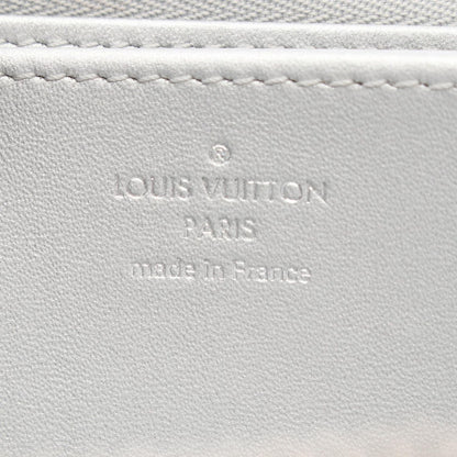 Louis Vuitton Round Wallet Zippy Monogram Coussan White Leather — view 4