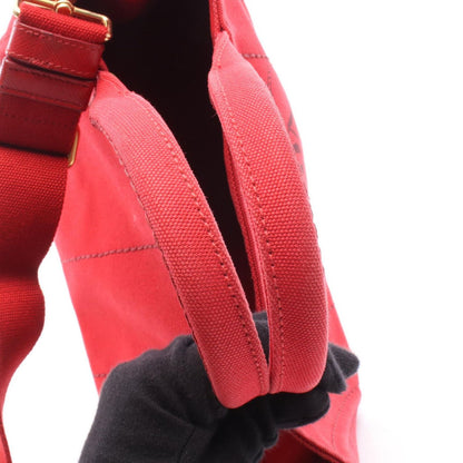 Prada Tote Canapa Mini 2-Way Red Canvas — view 6