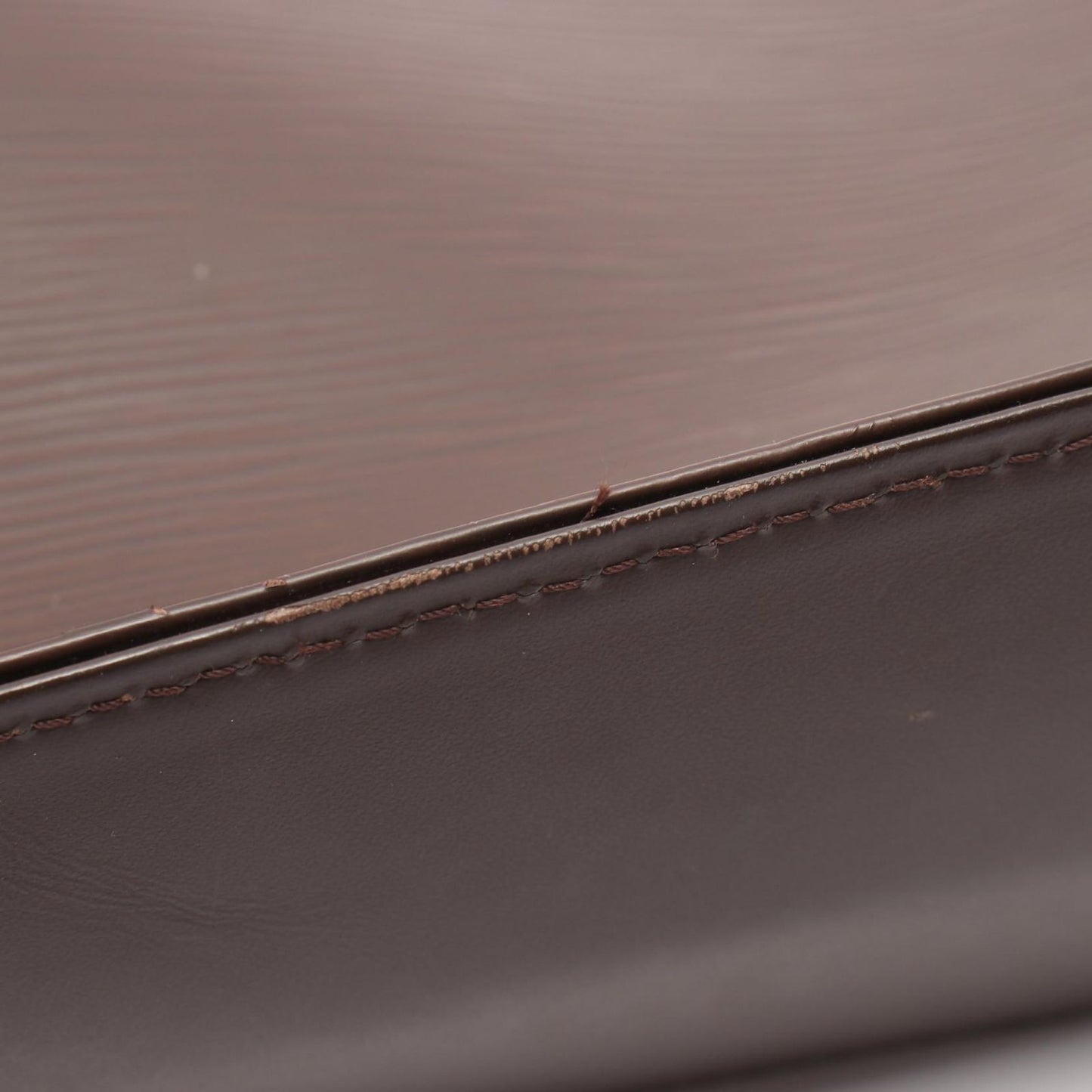 Louis Vuitton Tote Sac Plat Mocha Leather Sac — view 7