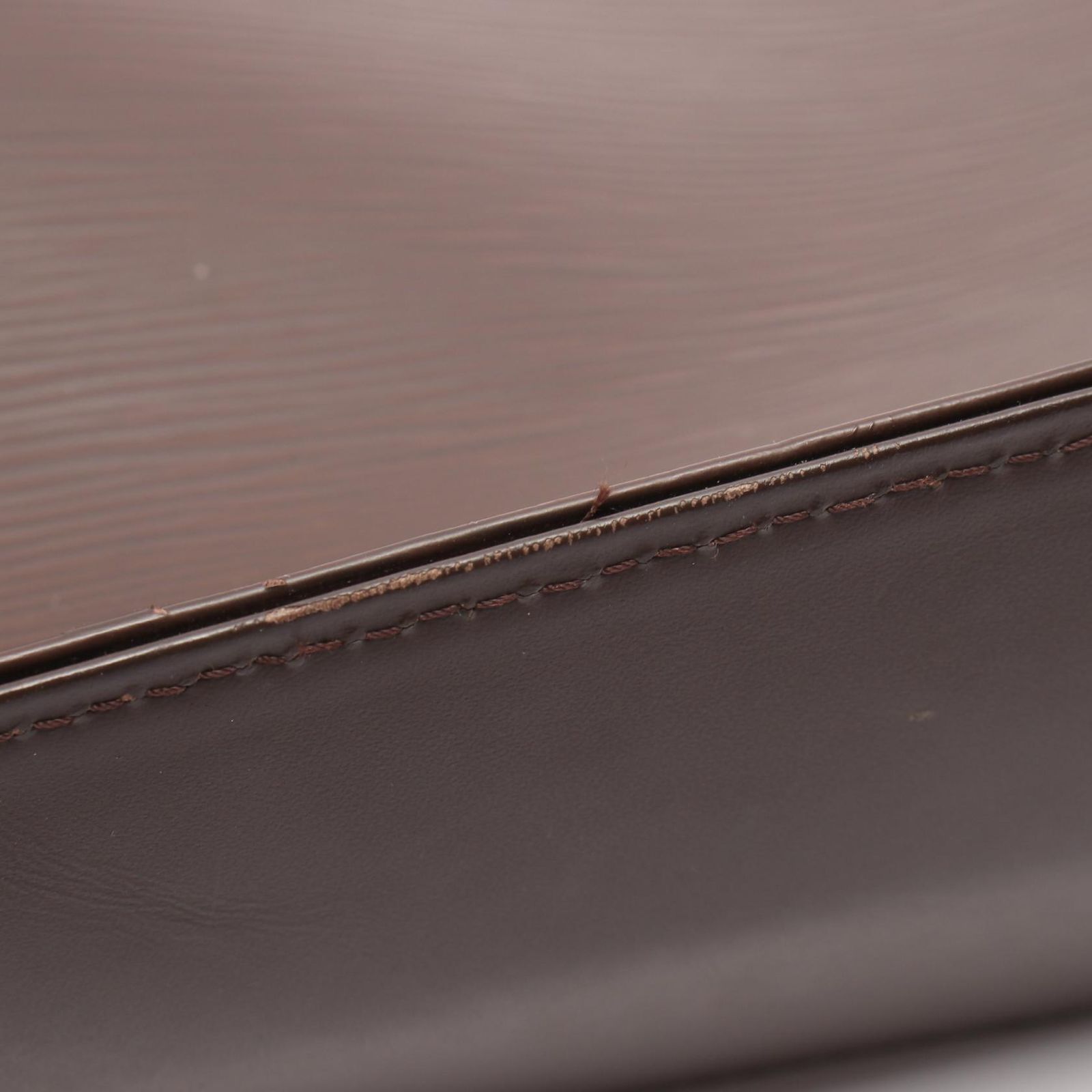 Louis Vuitton Tote Sac Plat Mocha Leather Sac — view 7