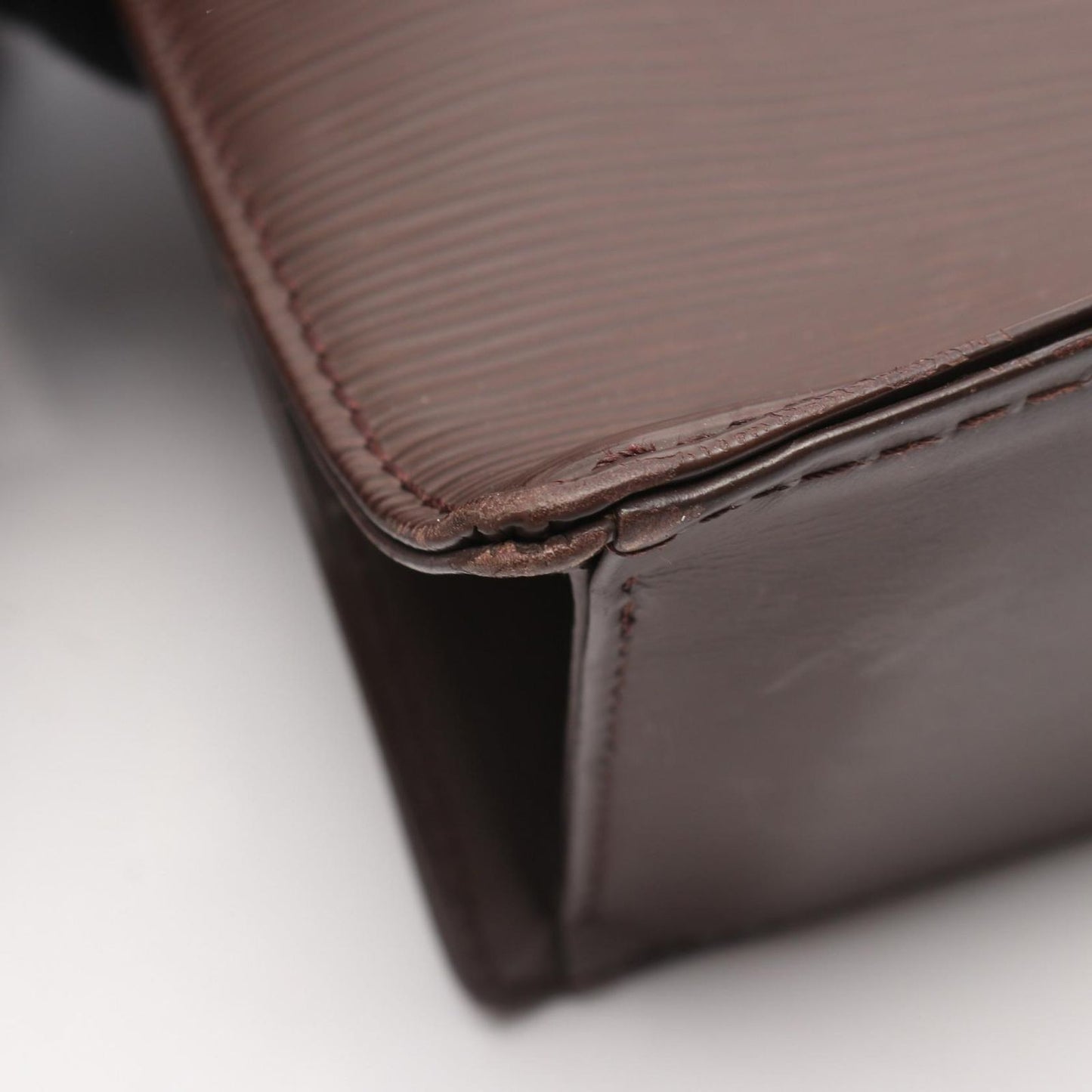 Louis Vuitton Tote Sac Plat Mocha Leather Sac — view 8