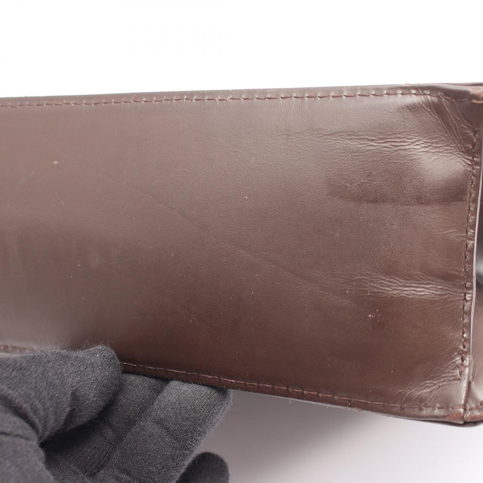 Louis Vuitton Tote Sac Plat Mocha Leather Sac — view 9