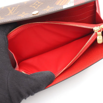Louis Vuitton Bifold Wallet Portefeuille Sarah Leather Belbow — view 4