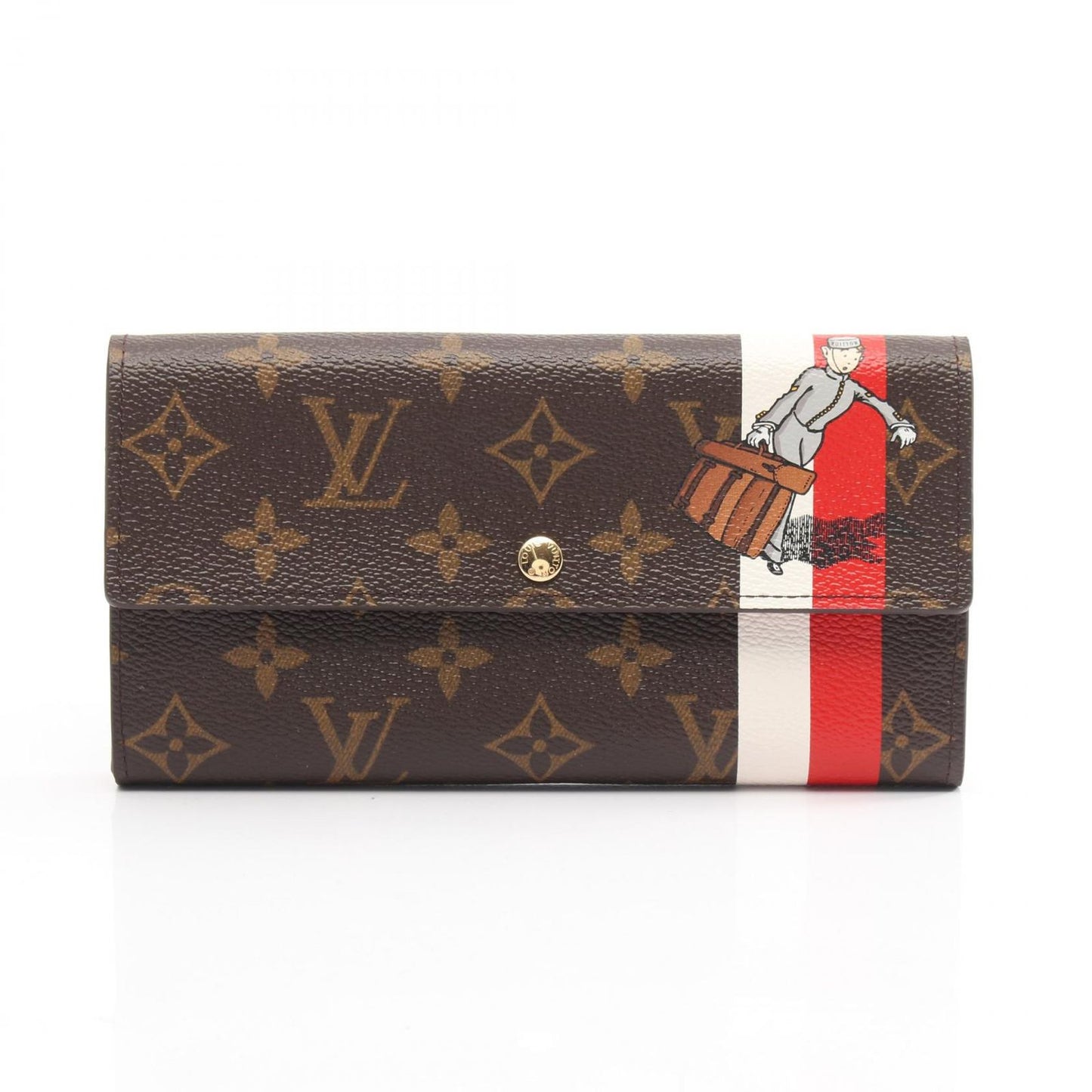 Louis Vuitton Bifold Wallet Portefeuille Sarah Leather Belbow
