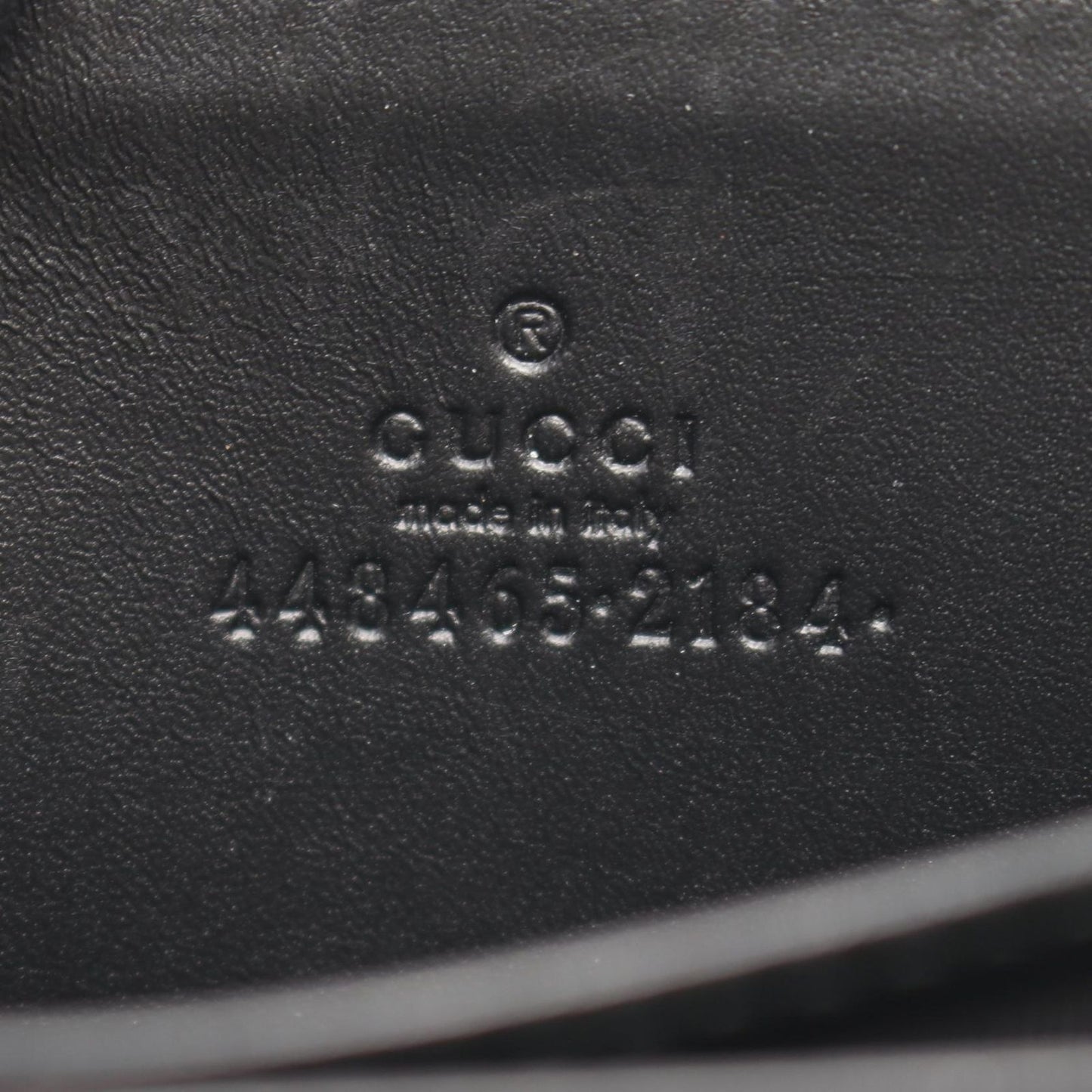 Gucci Coin Case Ghost Card Black Leather GG — view 4