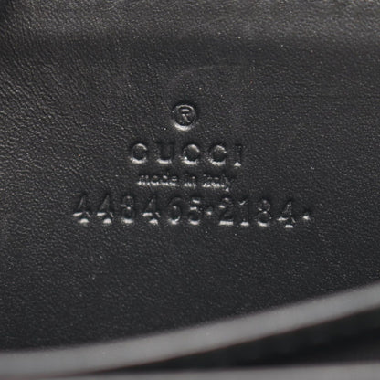 Gucci Coin Case Ghost Card Black Leather GG — view 4