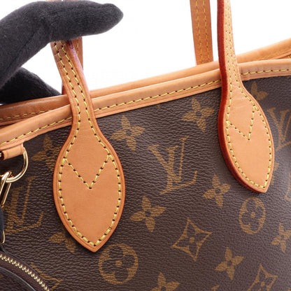 Louis Vuitton Handbag Neverfull BB Monogram Beige 2-Way Canvas Leather — view 5
