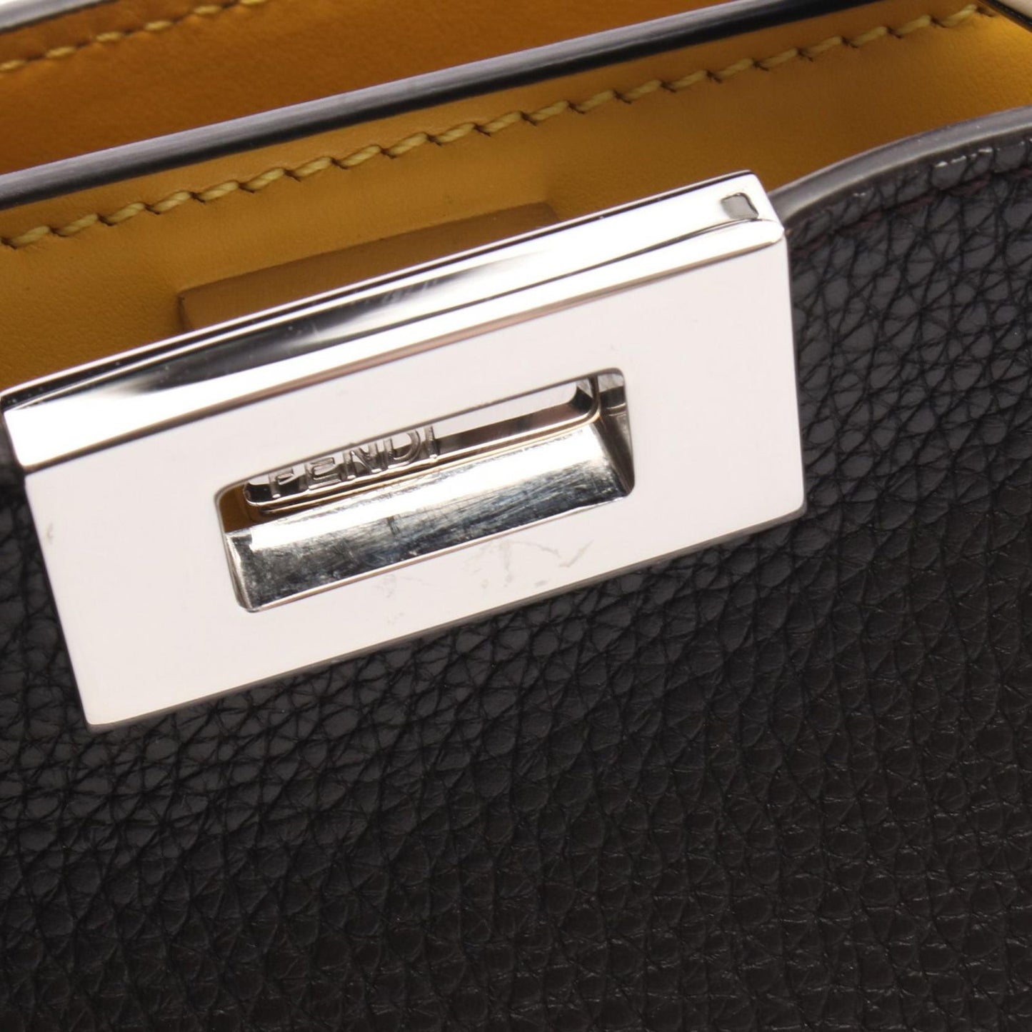 Fendi Handbag Peekaboo ISeeU Small 2-Way Dark Brown Leather — view 5