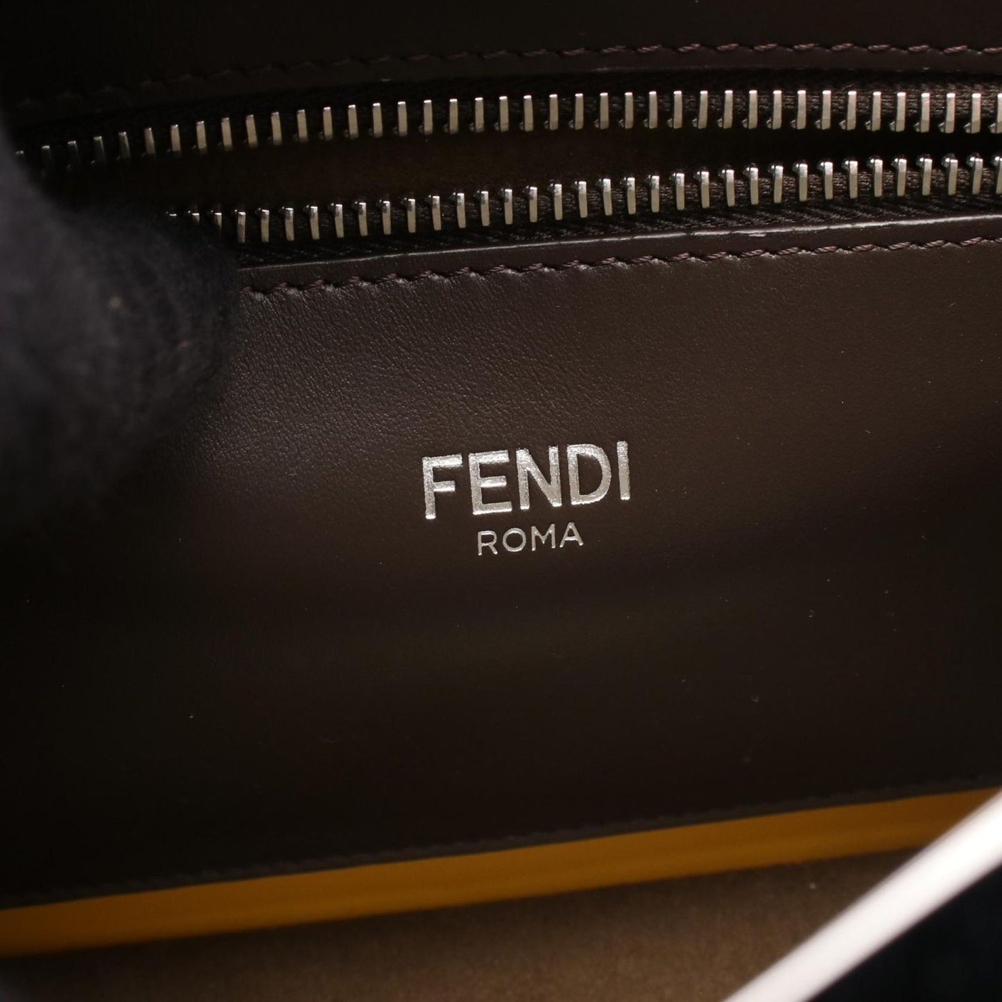 Fendi Handbag Peekaboo ISeeU Small 2-Way Dark Brown Leather — view 4